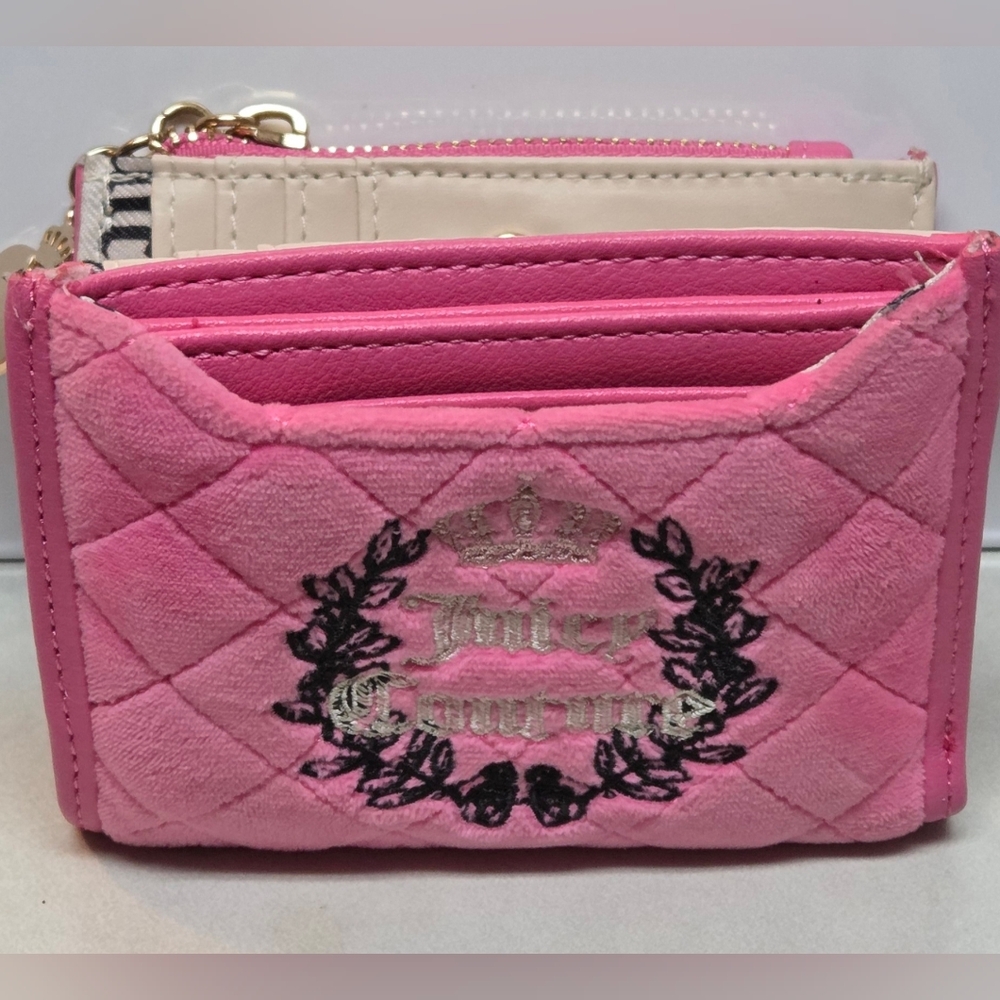 Juicy Couture Pink Dual Folding Wallet